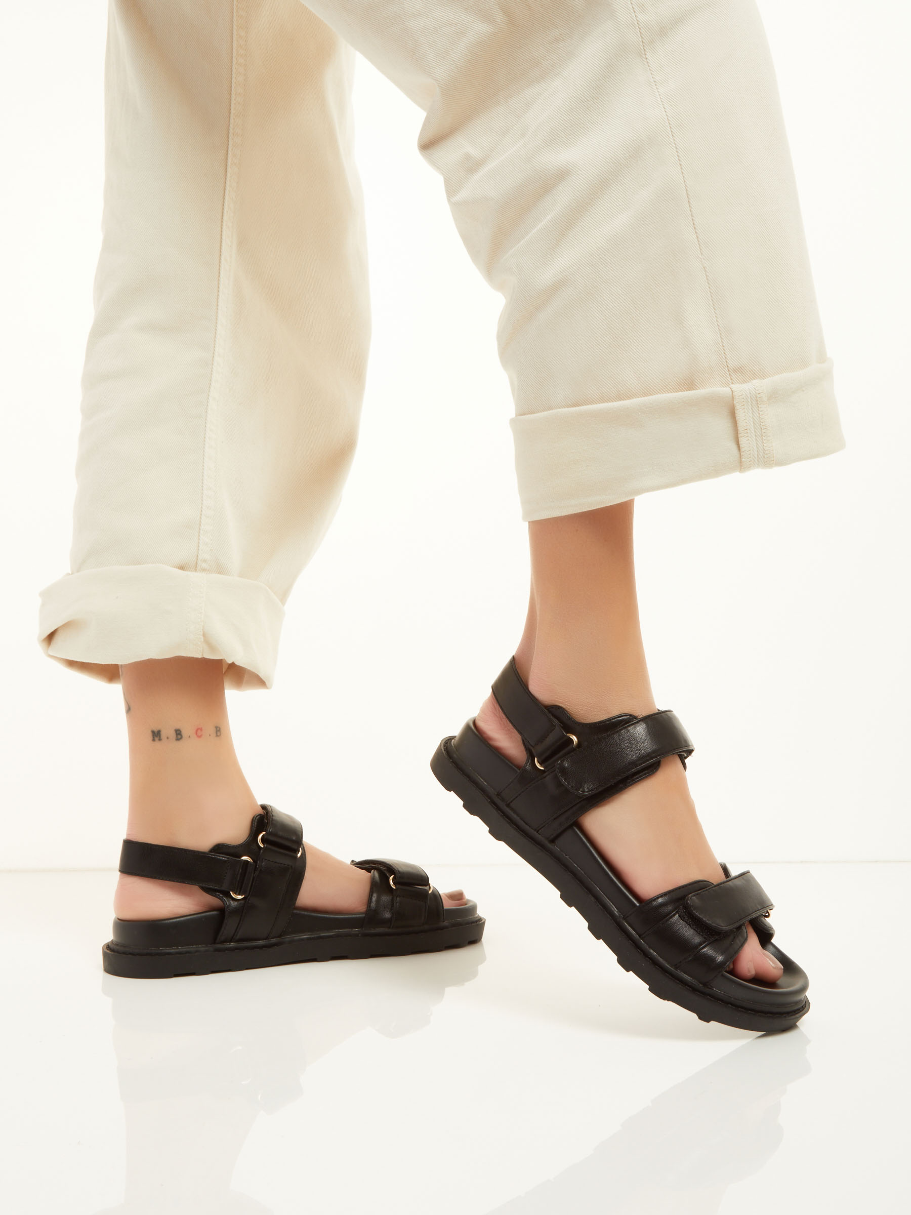 (image for) In Saldi Sandal With Rips F0545554-0448